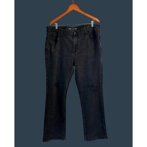 Old Navy Mens Boot-Cut Built In Flex Jeans Size 40x32 Black Denim
